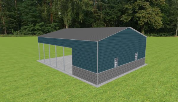 Carport with Storage 28 x 35 x 11 - Image 3