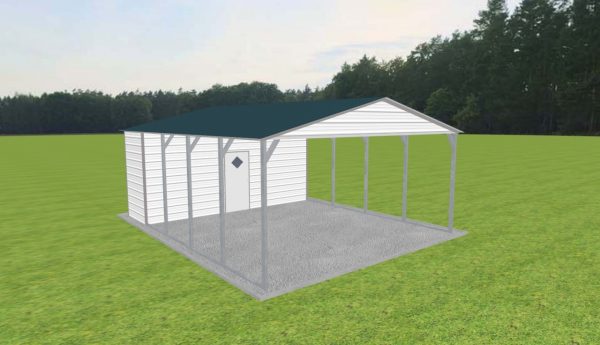 Carport with Storage 20 x 25 x 9