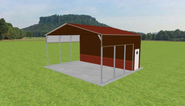 Carport with Storage 24 x 20 x 11