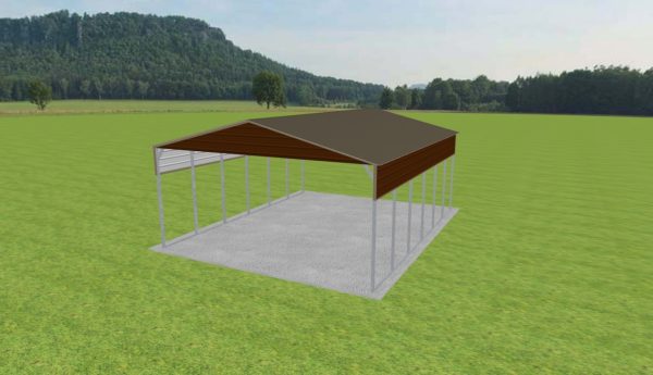 2 Car Carport 24 x 30 x 11