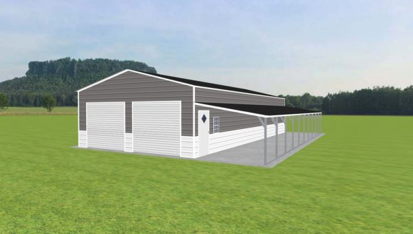 Garage with Lean To 24 x 50 x 10 - Image 2