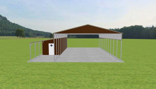 Carport with Storage 28 x 50 x 12 - Image 2