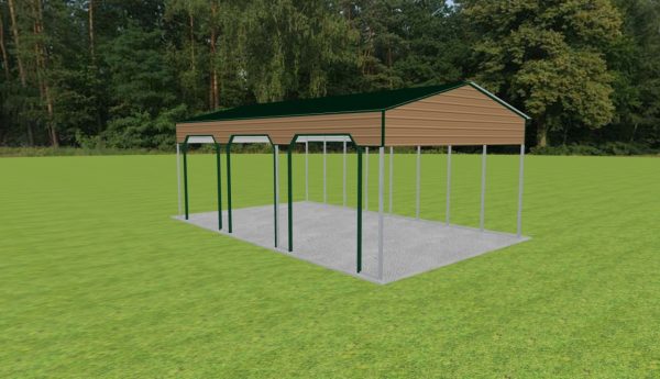 3 Car Carport 24 x 40 x 14