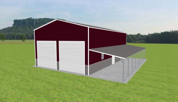 Garage with Lean To 24 x 40 x 14