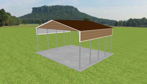 2 Car Carport 24 x 20 x 11