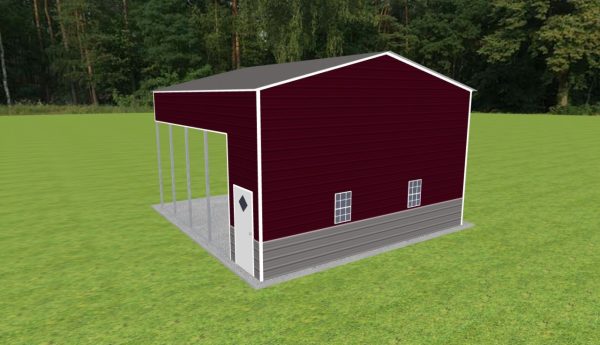 Carport with Storage 24 x 25 x 14 - Image 3