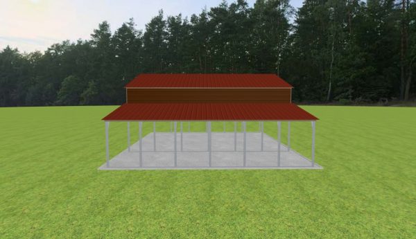 3 Car Carport 28 x 30 x 12 - Image 4