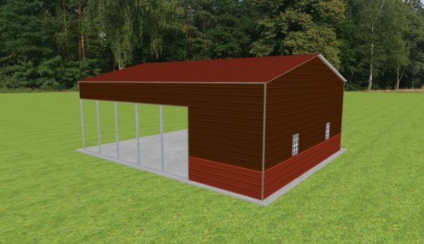 Carport with Storage 28 x 35 x 12 - Image 3