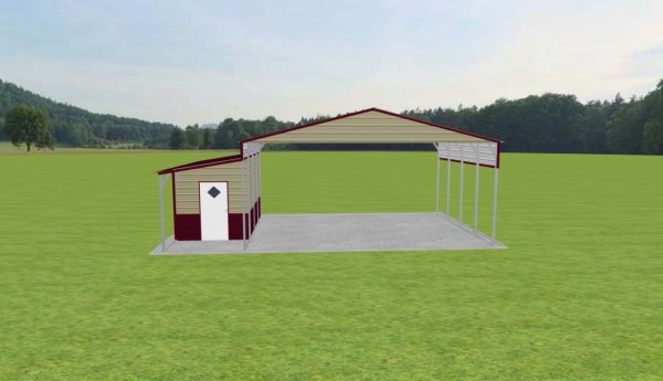 Carport with Storage 26 x 20 x 11 - Image 2