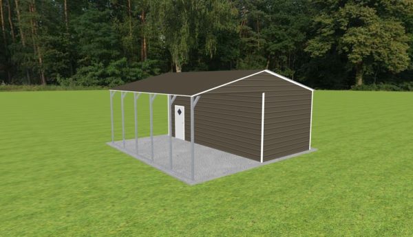 Carport with Storage 24 x 25 x 10 - Image 5