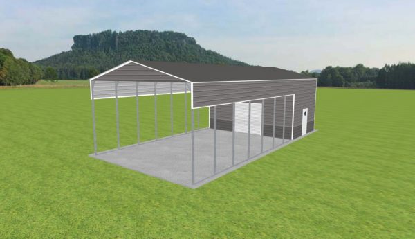 Carport with Storage 24 x 50 x 14