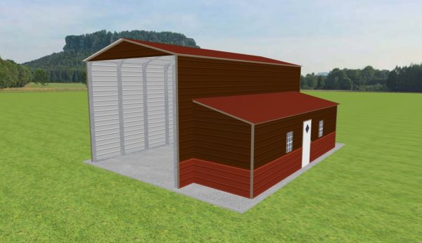 Carport with Storage 18 x 35 x 15