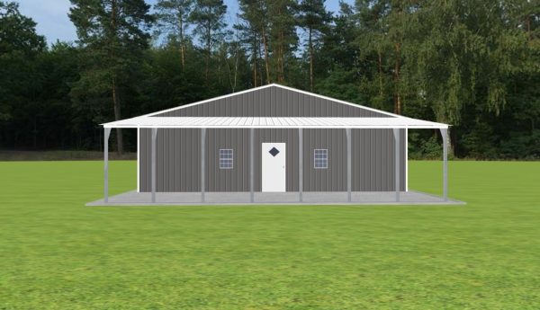 Garage with Lean To 36 x 40 x 10 - Image 2