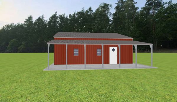 Garage with Lean To 36 x 30 x 10 - Image 2