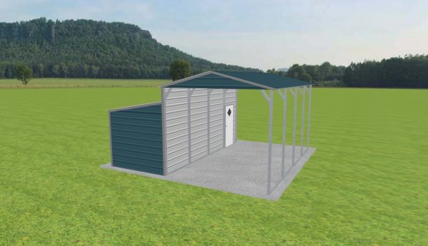 Carport with Storage 12 x 20 x 10 - Image 4