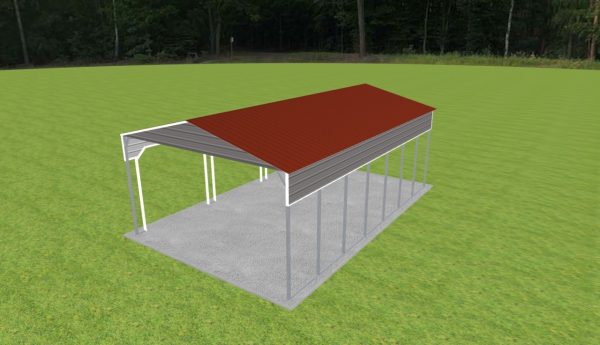 3 Car Carport 22 x 35 x 12 - Image 3