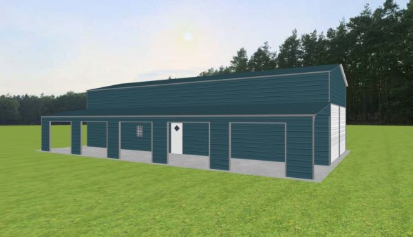 Garage with Lean To 24 x 60 x 15 - Image 2