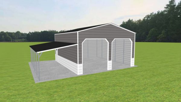 2 Car Carport 22 x 25 x 12