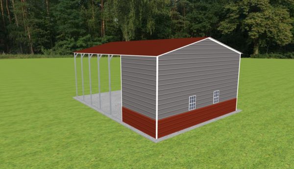 Carport with Storage 24 x 35 x 13 - Image 3