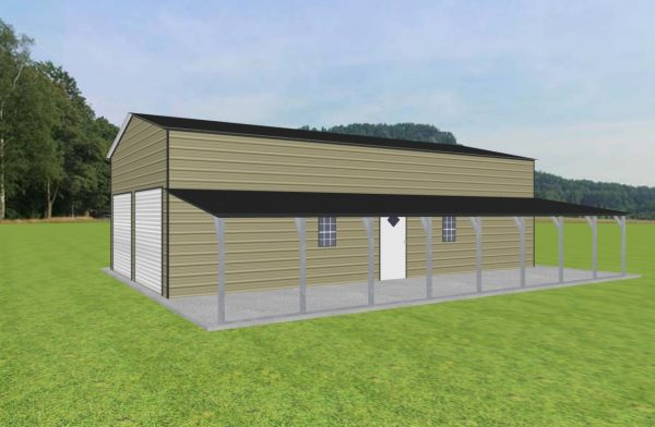 Garage with Lean To 22 x 40 x 12 - Image 2