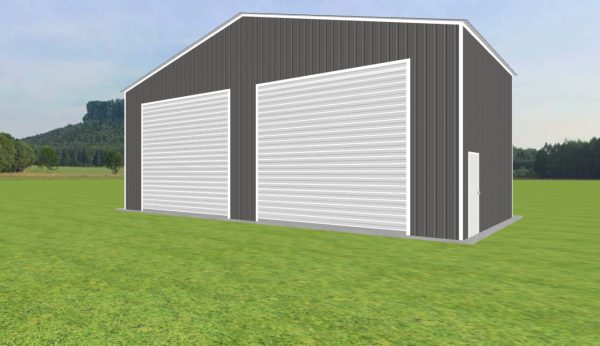 Skinny & Wide 2 Car Garage 44 x 20 x 16 - Image 3