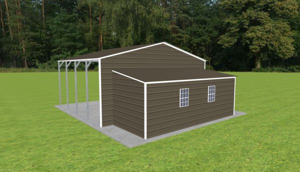 Carport with Storage 24 x 20 x 10 - Image 2