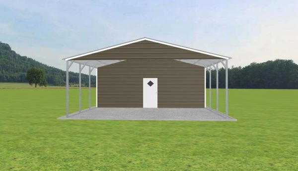 Carport with Storage 24 x 20 x 9 - Image 2