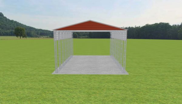 2 Car Carport 24 x 35 x 15 - Image 2