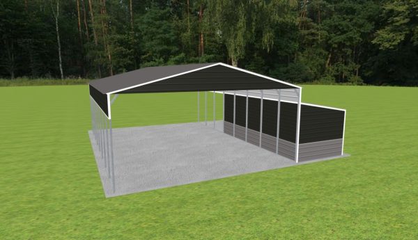 Carport with Storage 28 x 40 x 12 - Image 5