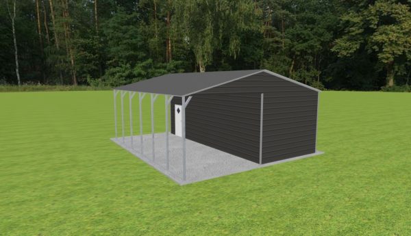 Carport with Storage 24 x 28 x 10 - Image 5