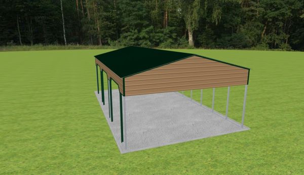 3 Car Carport 24 x 40 x 12 - Image 3