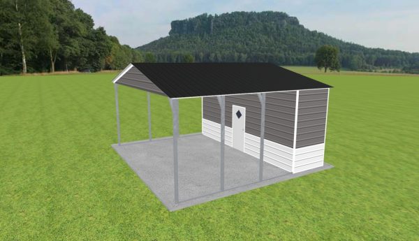 Carport with Storage 22 x 20 x 10