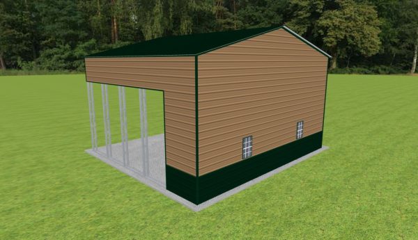 Carport with Storage 28 x 25 x 15 - Image 3