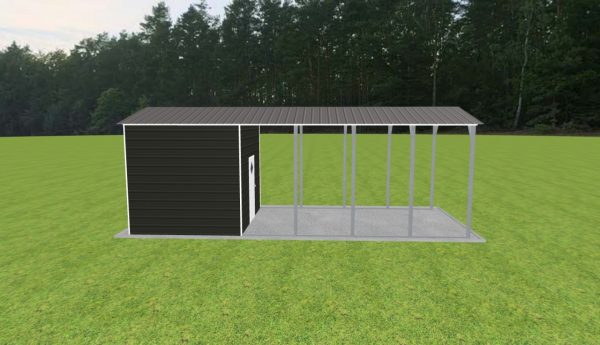 Carport with Storage 12 x 30 x 10 - Image 3