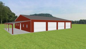 Commercial 4 Car Garage 48 x 60 x 10