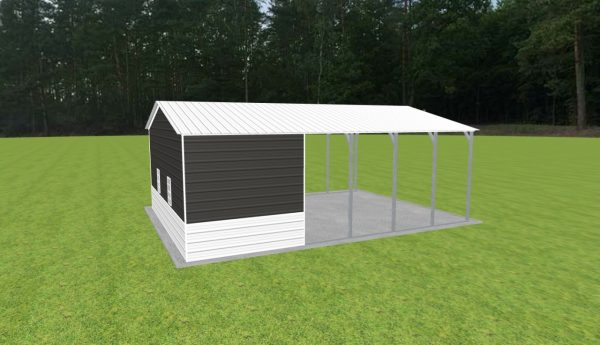 Carport with Storage 22 x 30 x 10 - Image 4