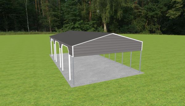 3 Car Carport 24 x 45 x 11 - Image 3