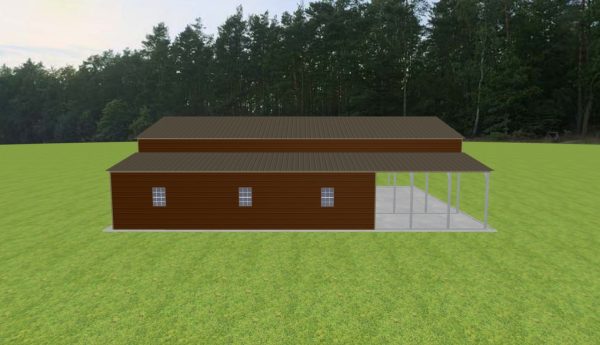 Carport with Storage 28 x 50 x 12 - Image 3