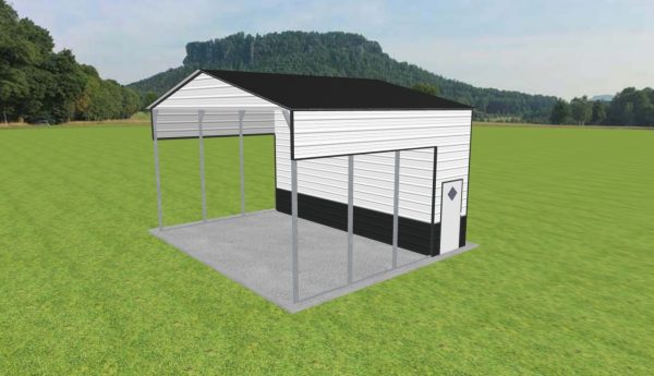 Carport with Storage 24 x 20 x 13