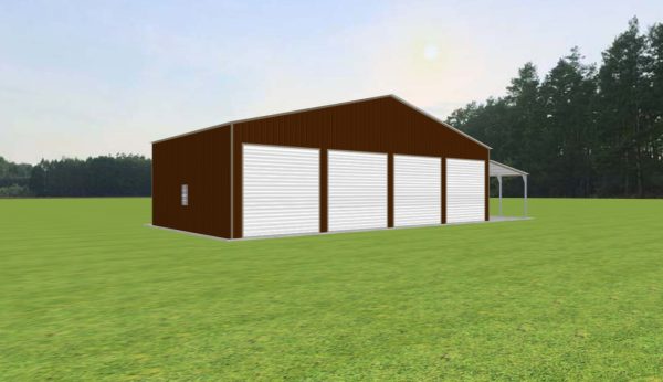 Workshop Garage with Lean To 46 x 25 x 12 - Image 4