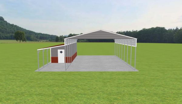 Carport with Storage 26 x 40 x 12 - Image 2