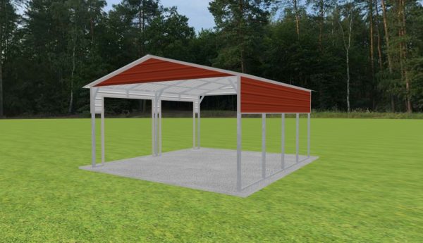 2 Car Carport 18 x 20 x 9 - Image 5