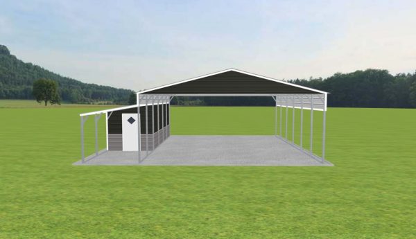 Carport with Storage 26 x 30 x 10 - Image 2