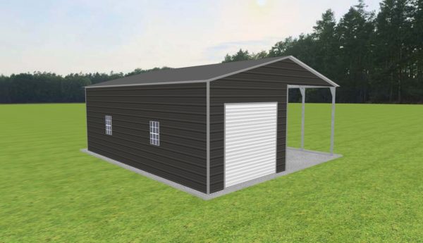 Carport with Storage 24 x 28 x 10 - Image 2