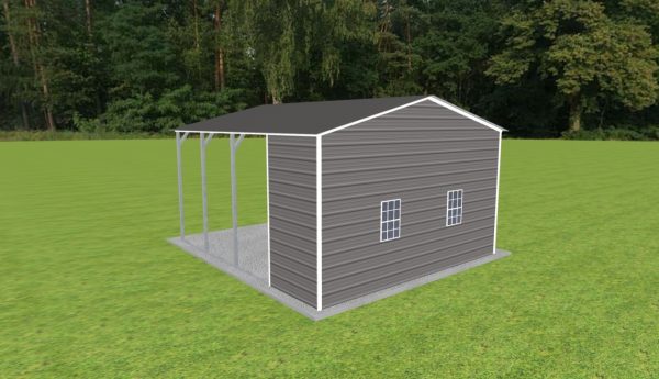 Carport with Storage 18 x 20 x 10 - Image 4