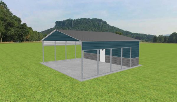 Carport with Storage 26 x 25 x 9