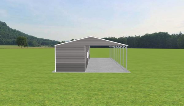 Carport with Storage 24 x 45 x 9 - Image 2