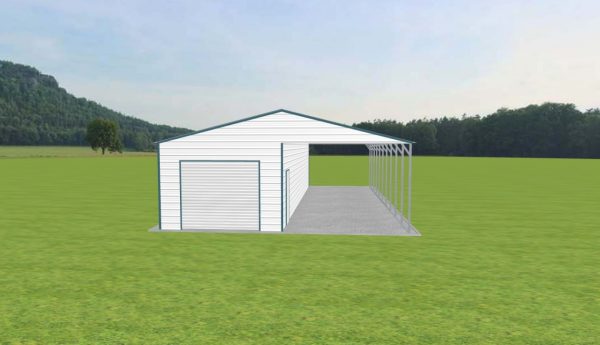 Carport with Storage 28 x 50 x 10 - Image 2