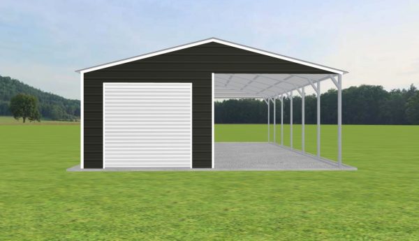 Carport with Storage 24 x 30 x 9 - Image 2