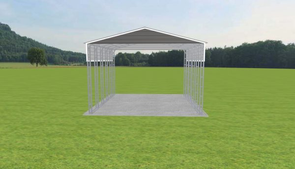 2 Car Carport 24 x 25 x 15 - Image 2